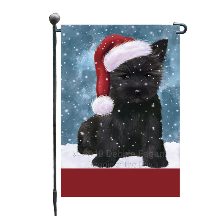 Personalized Let It Snow Happy Holidays Cairn Terrier Dog Custom Garden Flags GFLG-DOTD-A62300