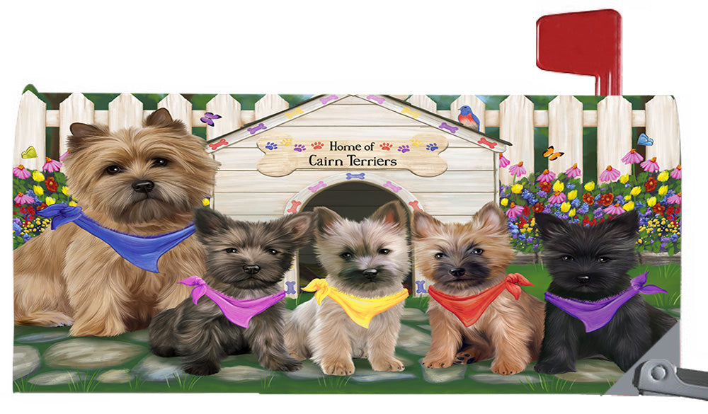 Spring Dog House Cairn Terrier Dogs Magnetic Mailbox Cover MBC48632