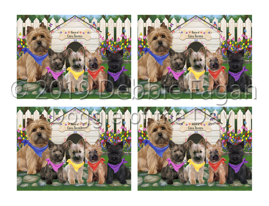 Spring Dog House Cairn Terrier Dogs Placemat