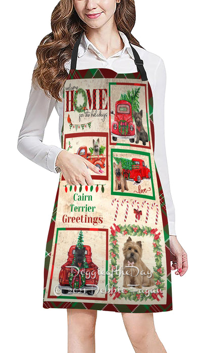 Welcome Home for Holidays Cairn Terrier Dogs Apron Apron48397