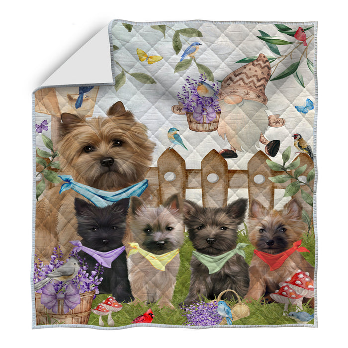 Cairn Terrier Quilt: Explore a Variety of Bedding Designs, Custom, Personalized, Bedspread Coverlet Quilted, Gift for Dog and Pet Lovers