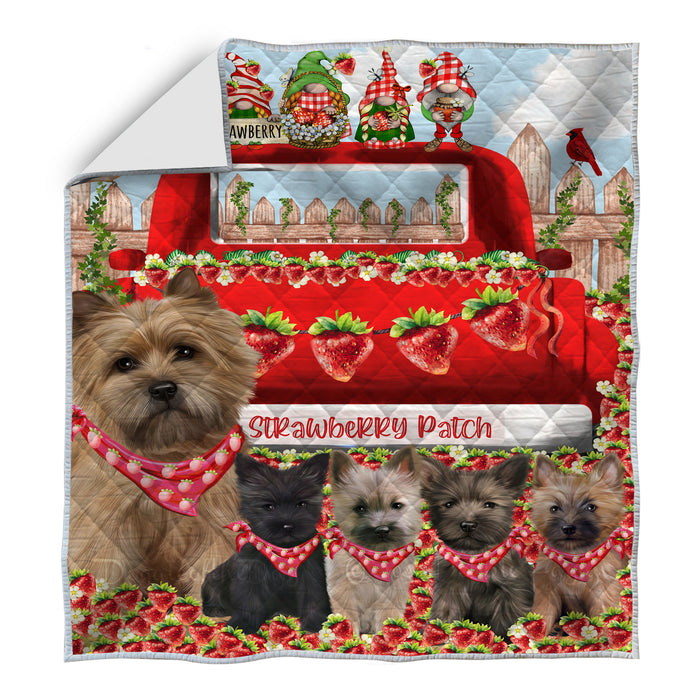 Cairn Terrier Quilt: Explore a Variety of Bedding Designs, Custom, Personalized, Bedspread Coverlet Quilted, Gift for Dog and Pet Lovers
