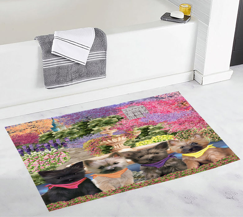 Cairn Terrier Personalized Bath Mat, Explore a Variety of Custom Designs, Anti-Slip Bathroom Rug Mats, Pet and Dog Lovers Gift