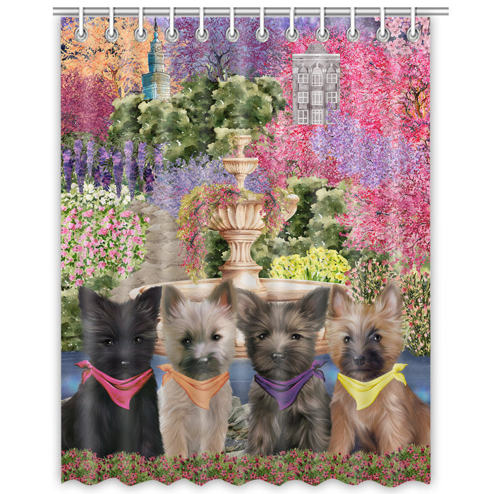 Cairn Terrier Shower Curtain, Explore a Variety of Personalized Designs, Custom, Waterproof Bathtub Curtains with Hooks for Bathroom, Dog Gift for Pet Lovers