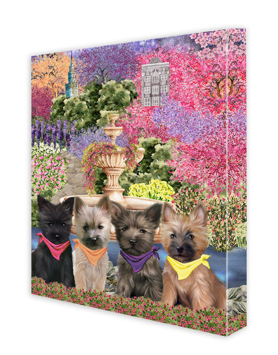 Cairn Terrier Wall Art Canvas, Explore a Variety of Designs, Personalized Digital Painting, Custom, Ready to Hang Room Decor, Gift for Dog and Pet Lovers
