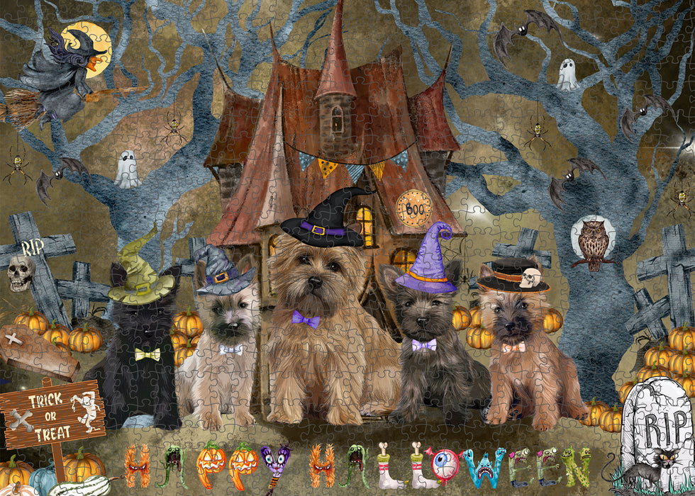 Cairn Terrier Jigsaw Puzzle: Explore a Variety of Designs, Interlocking Halloween Puzzles for Adult, Custom, Personalized, Pet Gift for Dog Lovers