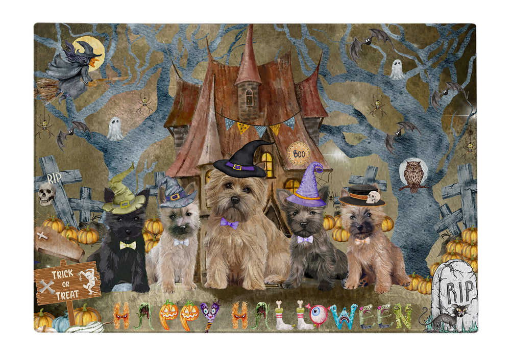 Cairn Terrier Cutting Board: Explore a Variety of Designs, Personalized, Custom, Kitchen Tempered Glass Scratch and Stain Resistant, Halloween Gift for Pet and Dog Lovers