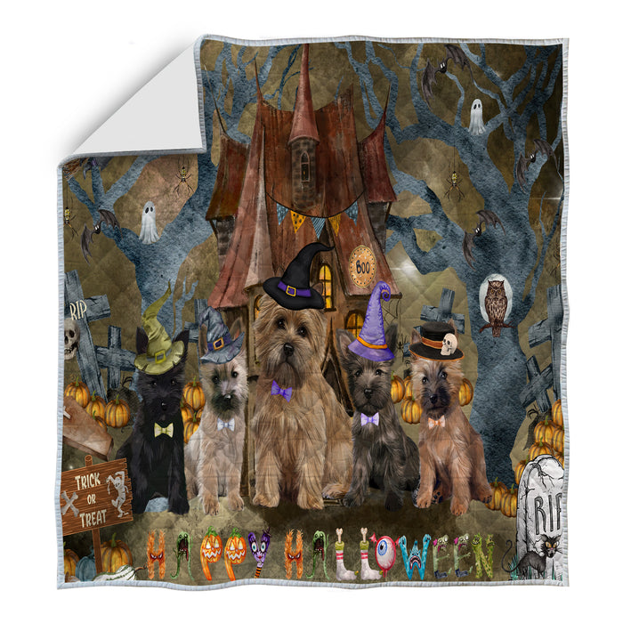 Cairn Terrier Quilt: Explore a Variety of Personalized Designs, Custom, Bedding Coverlet Quilted, Pet and Dog Lovers Gift