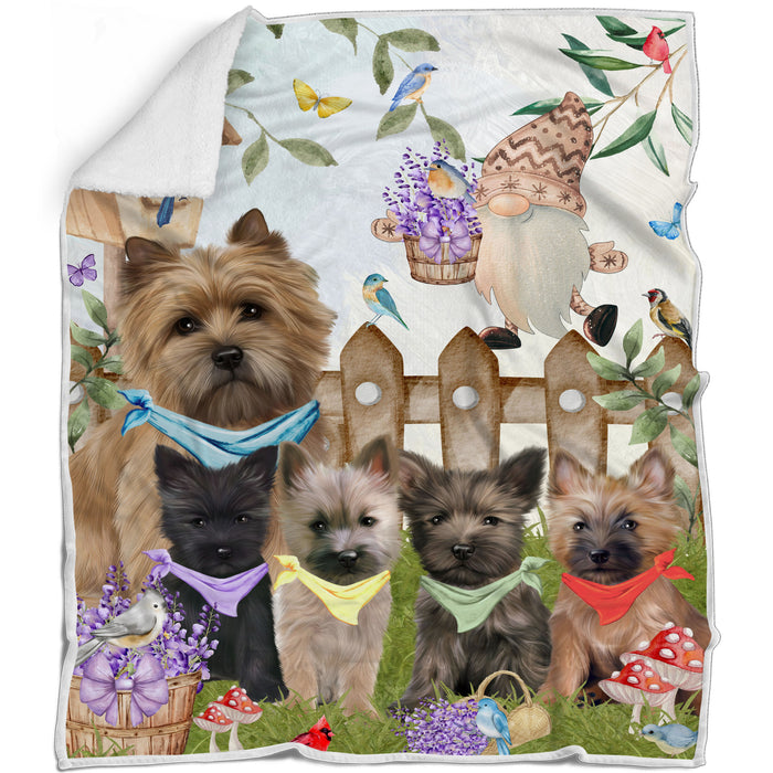 Cairn Terrier Blanket: Explore a Variety of Personalized Designs, Bed Cozy Sherpa, Fleece and Woven, Custom Dog Gift for Pet Lovers
