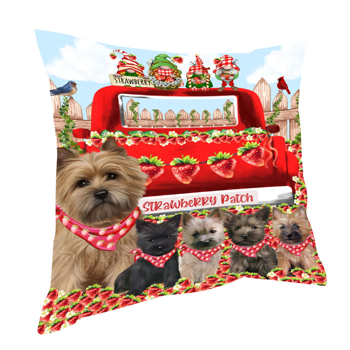 Cairn Terrier Pillow: Explore a Variety of Designs, Custom, Personalized, Throw Pillows Cushion for Sofa Couch Bed, Gift for Dog and Pet Lovers