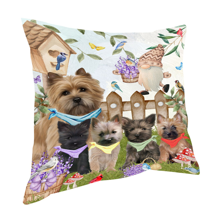 Cairn Terrier Throw Pillow: Explore a Variety of Designs, Custom, Cushion Pillows for Sofa Couch Bed, Personalized, Dog Lover's Gifts