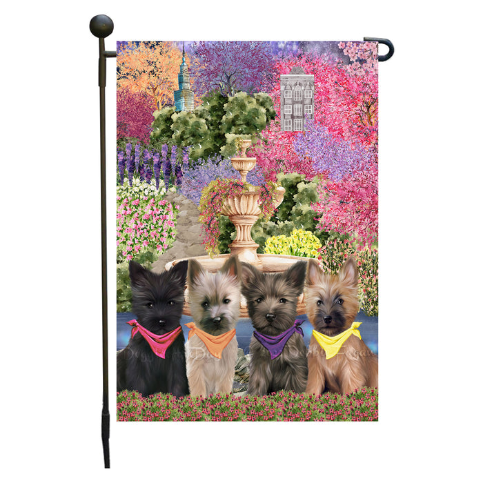 Cairn Terrier Garden Flag: Explore a Variety of Designs, Weather Resistant, Double-Sided, Custom, Personalized, Outside Garden Yard Decor, Flags for Dog and Pet Lovers