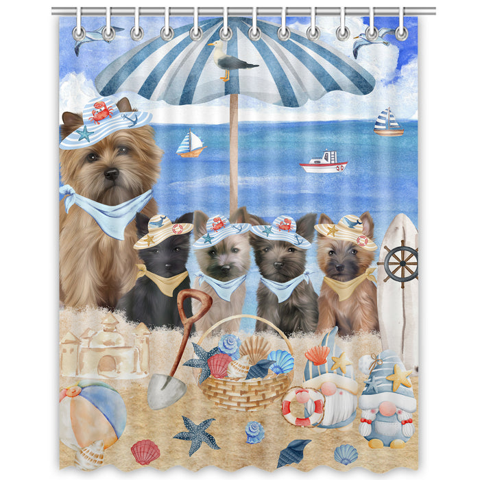 Cairn Terrier Shower Curtain, Explore a Variety of Custom Designs, Personalized, Waterproof Bathtub Curtains with Hooks for Bathroom, Gift for Dog and Pet Lovers