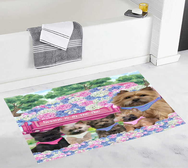 Cairn Terrier Custom Bath Mat, Explore a Variety of Personalized Designs, Anti-Slip Bathroom Pet Rug Mats, Dog Lover's Gifts