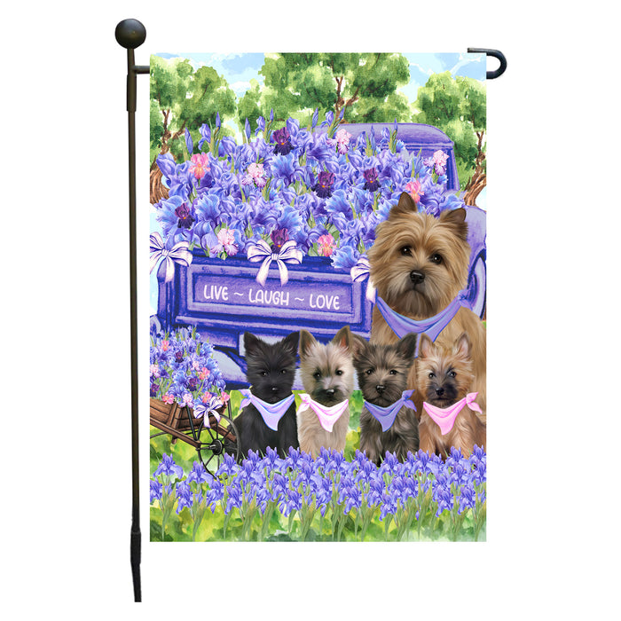 Cairn Terrier Garden Flag for Dog and Pet Lovers, Explore a Variety of Designs, Custom, Personalized, Weather Resistant, Double-Sided, Outdoor Garden Yard Decoration