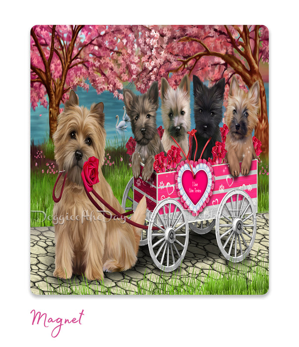 Mother's Day Gift Basket Cairn Terrier Dogs Blanket, Pillow, Coasters, Magnet, Coffee Mug and Ornament