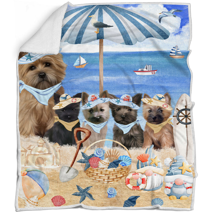 Cairn Terrier Blanket: Explore a Variety of Custom Designs, Bed Cozy Woven, Fleece and Sherpa, Personalized Dog Gift for Pet Lovers
