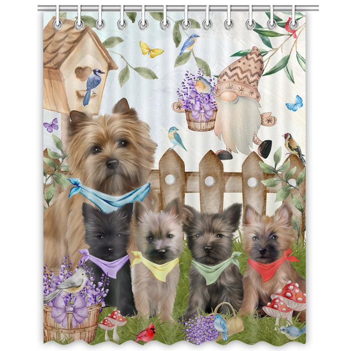 Cairn Terrier Shower Curtain, Personalized Bathtub Curtains for Bathroom Decor with Hooks, Explore a Variety of Designs, Custom, Pet Gift for Dog Lovers