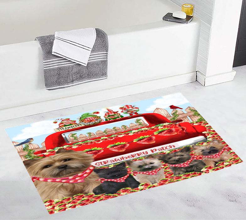 Cairn Terrier Bath Mat: Explore a Variety of Designs, Personalized, Anti-Slip Bathroom Halloween Rug Mats, Custom, Pet Gift for Dog Lovers