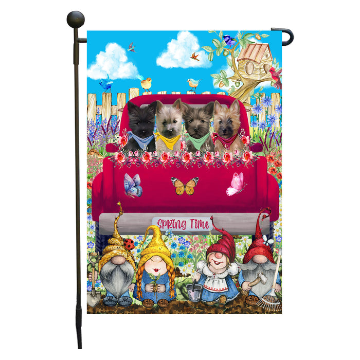 Cairn Terrier Garden Flag: Explore a Variety of Designs, Custom, Weather Resistant, Personalized, Double-Sided, Garden Outdoor Yard Decor, Dog Gift for Pet Lovers