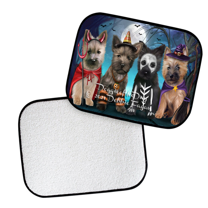 Happy Halloween Trick or Treat Cairn Terrier Dogs Polyester Anti-Slip Vehicle Carpet Car Floor Mats CFM48598