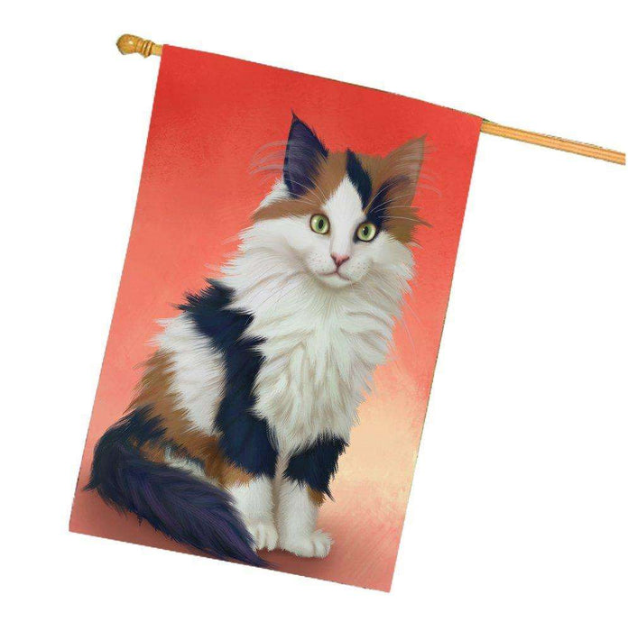 Calico Cat House Flag