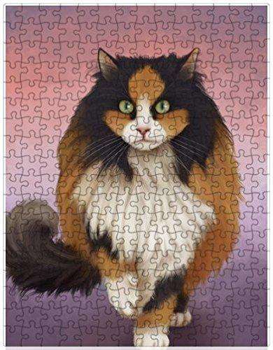 Calico Cat Puzzle with Photo Tin