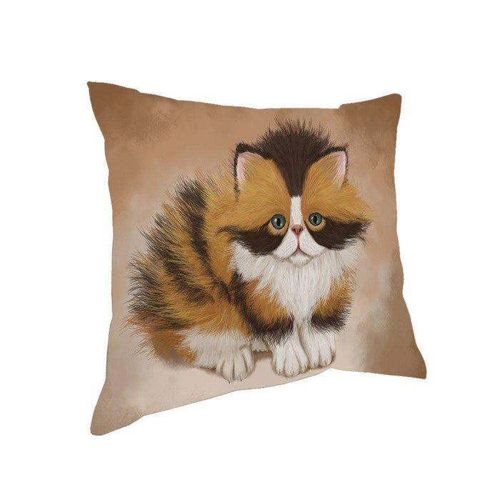 Calico Cat Throw Pillow