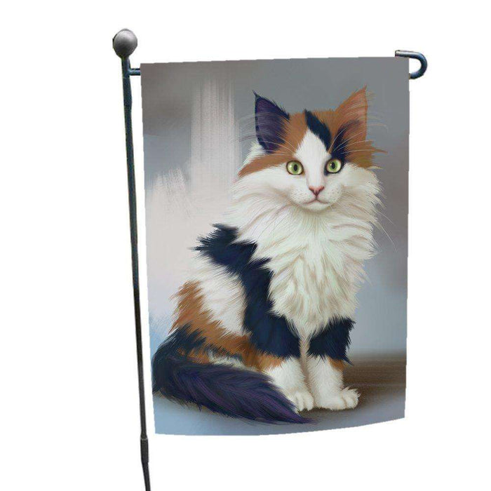 Calico Kitten Cat Garden Flag