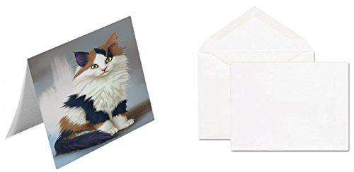 Calico Kitten Cat Handmade Artwork Assorted Pets Greeting Cards and Note Cards with Envelopes for All Occasions and Holiday Seasons