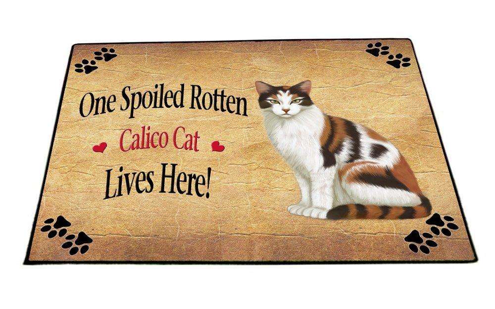 Calico Spoiled Rotten Cat Indoor/Outdoor Floormat