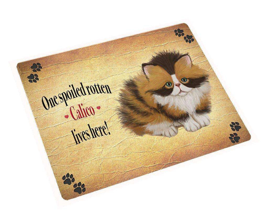 Calico Spoiled Rotten Cat Large Refrigerator / Dishwasher Magnet 11.5" x 17.6"