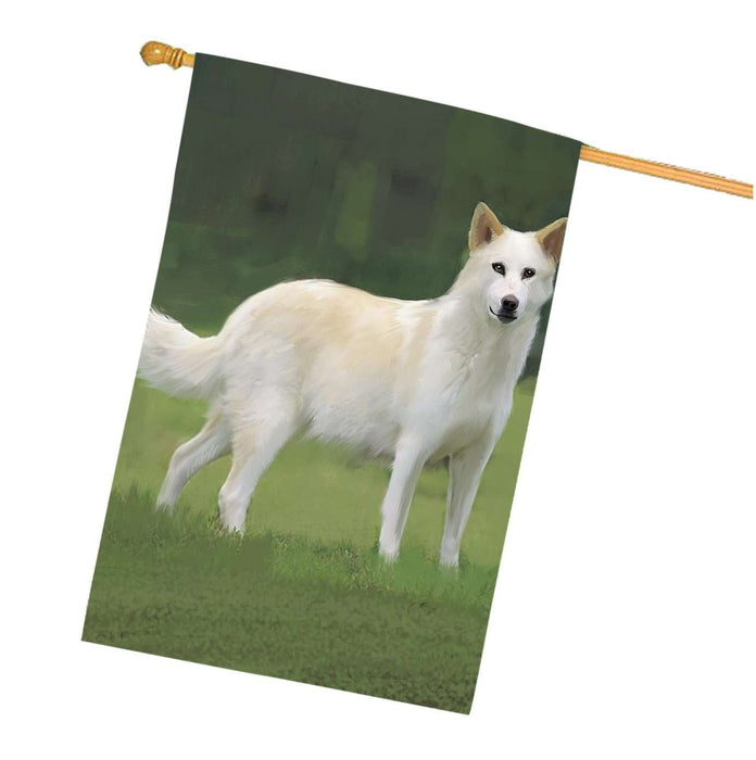 Canaan Dog House Flag