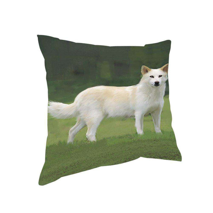 Canaan Dog Throw Pillow D464