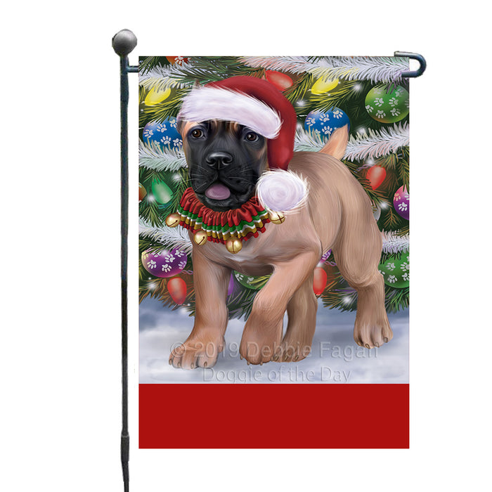 Personalized Trotting in the Snow Cane Corso Dog Custom Garden Flags GFLG-DOTD-A60695