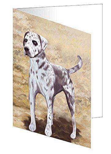 Catahoala Leopard Dog Handmade Artwork Assorted Pets Greeting Cards and Note Cards with Envelopes for All Occasions and Holiday Seasons