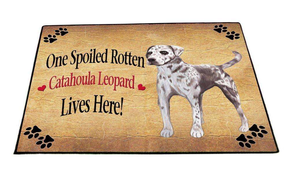Catahoula Leopard Spoiled Rotten Dog Indoor/Outdoor Floormat