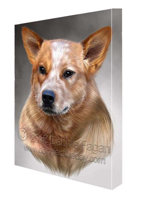 Cattle Dog Art Portrait Print Canvas