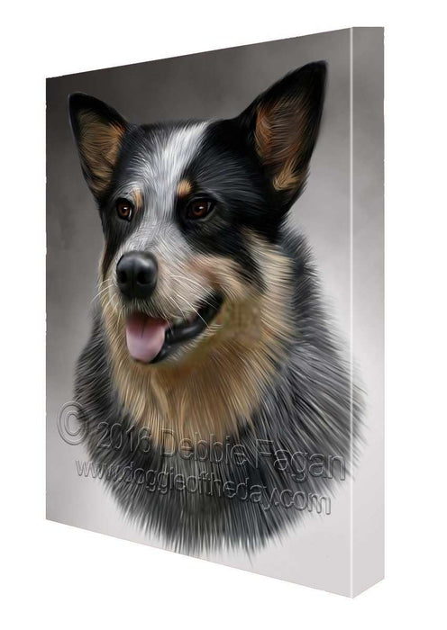 Cattle Dog Art Portrait Print Canvas