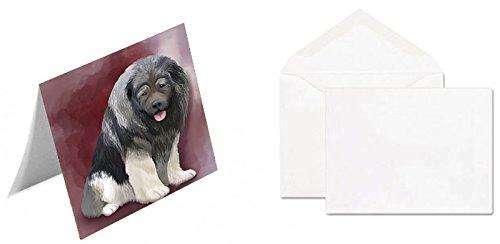 Caucasian Ovcharka Dog Handmade Artwork Assorted Pets Greeting Cards and Note Cards with Envelopes for All Occasions and Holiday Seasons