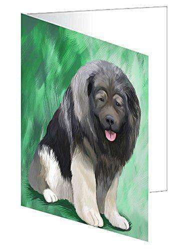 Caucasian Ovcharka Dog Handmade Artwork Assorted Pets Greeting Cards and Note Cards with Envelopes for All Occasions and Holiday Seasons
