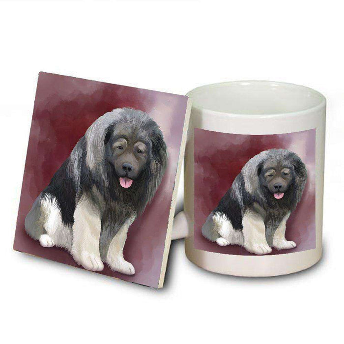 Caucasian Ovcharka Dog Mug and Coaster Set