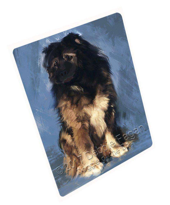 Caucasian Shepherd Dog Tempered Cutting Board