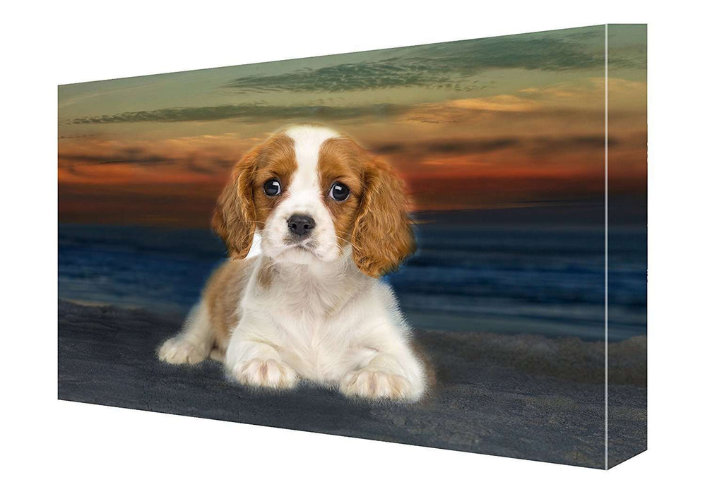 Cavalier King Charles Puppy Dog Canvas 18 X 24