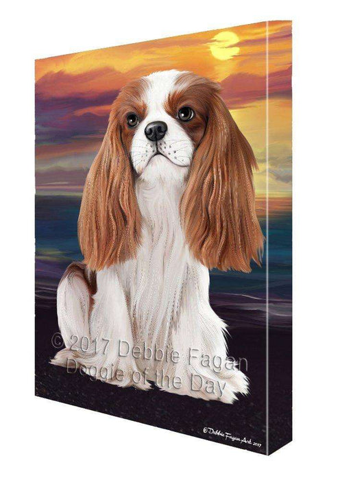 Cavalier King Charles Spaniel Dog Canvas Wall Art D405