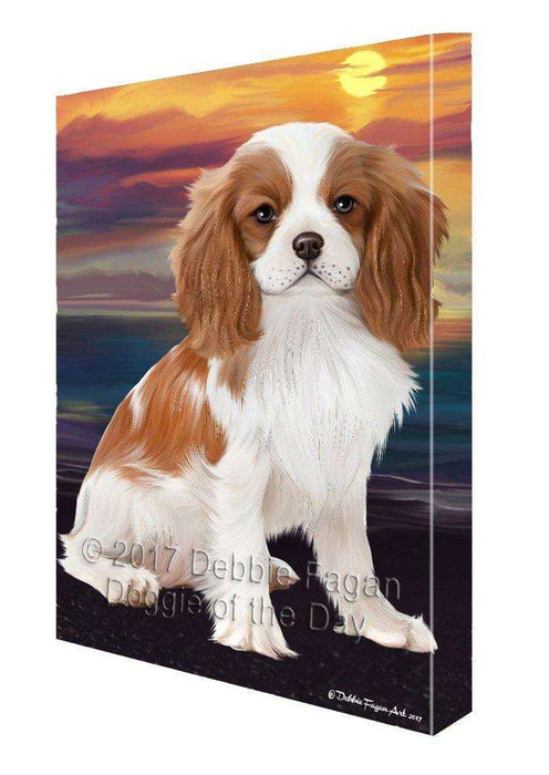 Cavalier King Charles Spaniel Dog Canvas Wall Art D409