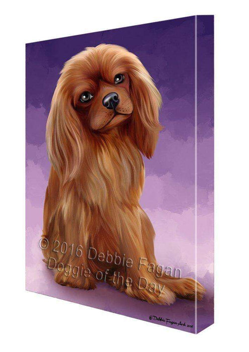 Cavalier King Charles Spaniel Dog Canvas Wall Art