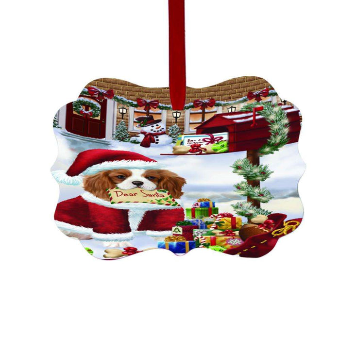 Cavalier King Charles Spaniel Dog Dear Santa Letter Christmas Holiday Mailbox Double-Sided Photo Benelux Christmas Ornament LOR49028