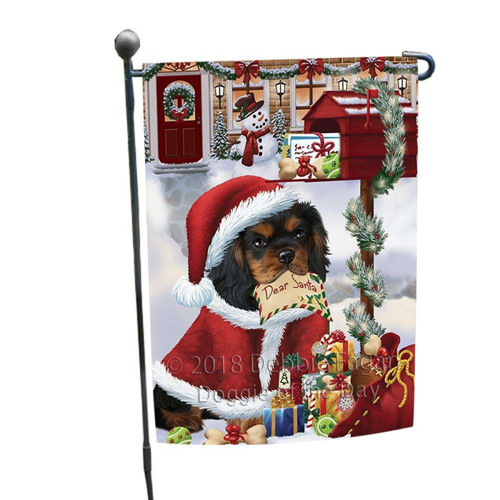 Cavalier King Charles Spaniel Dog Dear Santa Letter Christmas Holiday Mailbox Garden Flag GFLG53946