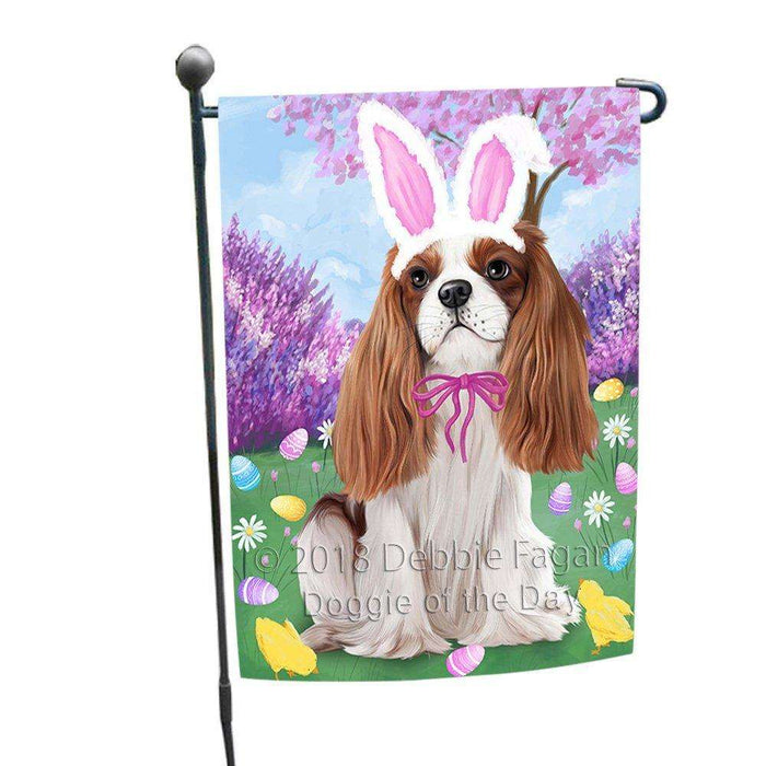Cavalier King Charles Spaniel Dog Easter Holiday Garden Flag GFLG48999